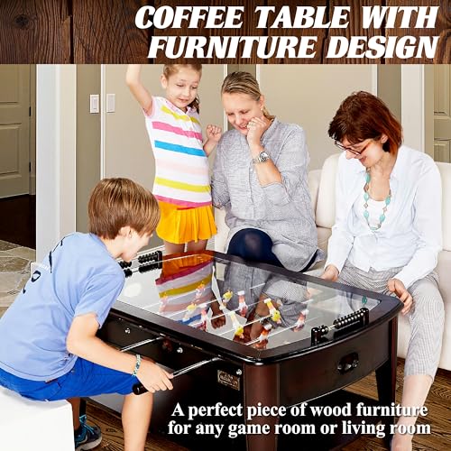 Barrington Foosball Multiple Styles Soccer Foosball Tables, Durable & Stylish Designs with Tabletop Sports Soccer Balls, Perfect for Family Game Rooms - style: 42 In. Coffee Table