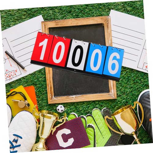 KOMBIUDA Desk Flipper Scoreboard Turn Based Score Tool for Basketball Football Tennis