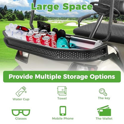 10L0L Golf Cart Front Cargo Basket for EZGO TXT/RXV、Club Car DS/Precedent、Yamaha G22/G29 - Heavy-Duty Steel Mesh Storage Rack, Gas/Electric Compatible - color: YAMAHA G22
