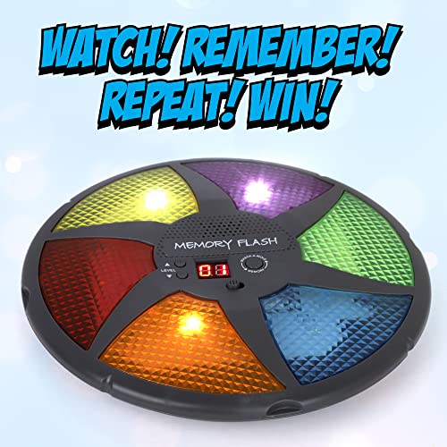 Point Games Handheld Memory Game, Kids Electronic Games, Sequence Fun for Kids with Lights & Sounds, Brain Challenge for Boys & Girls Ages 8+ - style: Digital Wheel Memory Flash