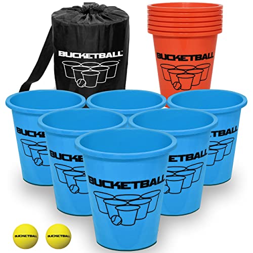 BucketBall | Original, Largest & Most Durable Brand | Supports USA Jobs | Ultimate Outdoor & Tailgate Game | Perfect for Beach, Pool, Lawn, Yard, Camping - color: Beach Edition, style: Starter Pack
