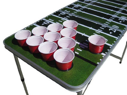 Football Field Game Pong Table with Predrilled Cup Holes