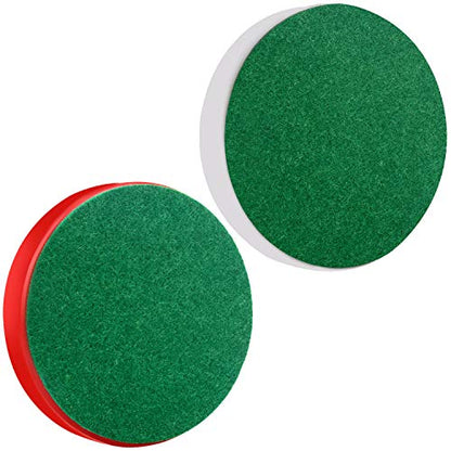 ONE250 Air Hockey Pushers and Red Air Hockey Pucks, Goal Handles Paddles Replacement Accessories for Game Tables (4 Striker, 4 Puck Pack) - color: White & Red