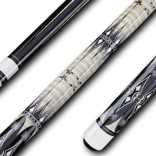 13mm 58 Inch 19 20 oz Billiard Pool Cue Stick, 1/2 Maple Billiard Pool Stick, House Bar Pool Table Sticks for Men - color: Wood 19 oz