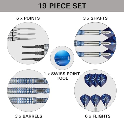 Target Darts Phil Taylor Soft Tip Gx2 Dart Set, 18G/20G | 95% Tungsten Darts, Pro Ultra No.6/Vapor S Flights & Power Titanium Shafts, Pixel Tips | Player Edition Power Generation Professional Dart Set - size: 18G
