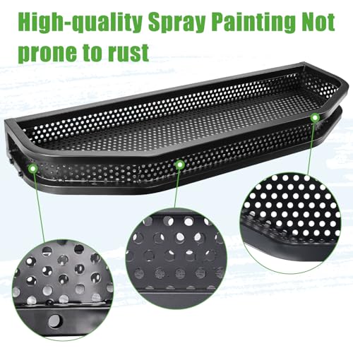 10L0L Golf Cart Front Cargo Basket for EZGO TXT/RXV、Club Car DS/Precedent、Yamaha G22/G29 - Heavy-Duty Steel Mesh Storage Rack, Gas/Electric Compatible - color: Club Car Ds