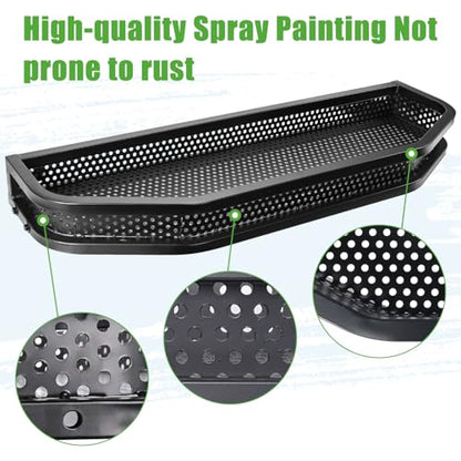 10L0L Golf Cart Front Cargo Basket for EZGO TXT/RXV、Club Car DS/Precedent、Yamaha G22/G29 - Heavy-Duty Steel Mesh Storage Rack, Gas/Electric Compatible - color: EZGO TXT