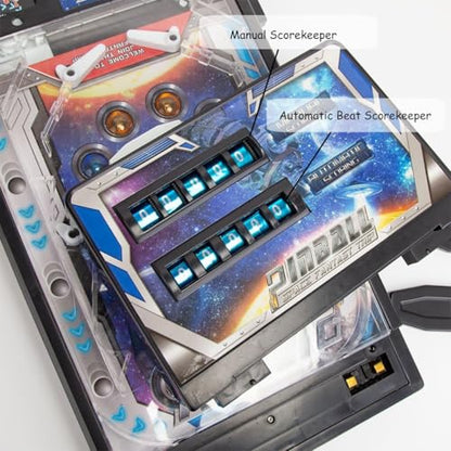 Electronic Pinball Ball Shooting Game for Kids and Adults, Retro Arcade Machine Puzzle Games with Lights, Sounds and Scoreboard, Classic Tabletop Pinball Toys