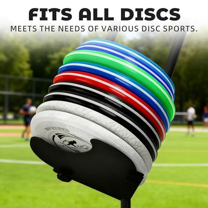 MR Disc Sports Pod Disc Holder, Disc Golf Station for Practice & Training with Carrying Bag