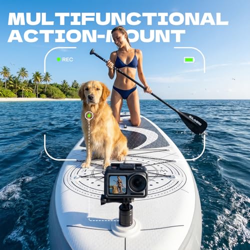 SOLAVERO 10'6" Inflatable Paddle Board for Adults, Stand Up Paddle Board with Premium SUP Accessories,Anti-Slip EVA Deck for Youth & Adults of All Skill Levels - color: Compass
