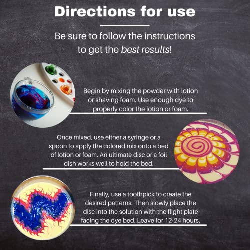 PRO Chemical Disc Golf Dye Kit | Starter Set for Customize Beginner Discs | Disc Golf Accessories, Unique Powder Dyes for DIY Designs | Easy Application | Available in Various Sets
