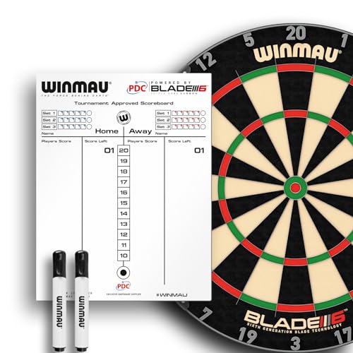 Winmau Dry Wipe Darts Scoreboard