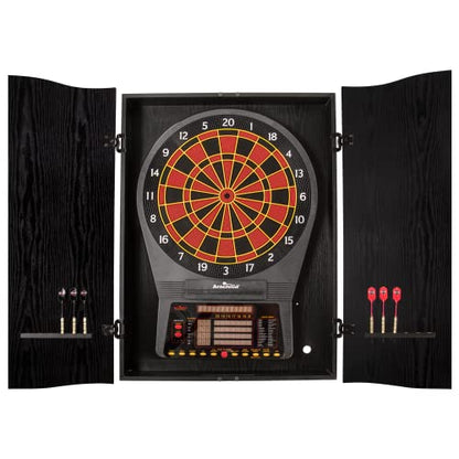 DMI Sports Black CricketPro Dartboard Cabinet | Designed for Arachnid 15.5” CricketPro 900, 800, 750, 650 Electronic Dartboards | Does Not Include Dartboard