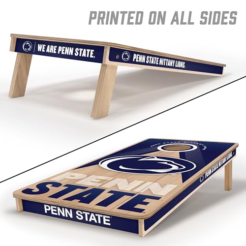 YouTheFan NCAA 2' x 4' Slogan Series Professional Wood Cornhole Game - color: Penn State Nittany Lions