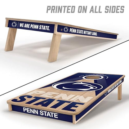 YouTheFan NCAA 2' x 4' Slogan Series Professional Wood Cornhole Game - color: Penn State Nittany Lions