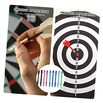 POPETPOP 1set Aluminum Alloy Dart Shafts Portable Metal Rods for Indoor and Outdoor Games Easy Installation Lightweight Design for Training and Competition