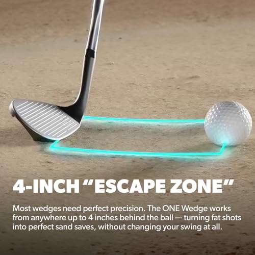 Performance Golf ONE Wedge | Accelerates The Club Through Any Lie | Solid Shots | No Chunking | Gets You On The Green in One Shot - size: Left, style: 56 Degrees