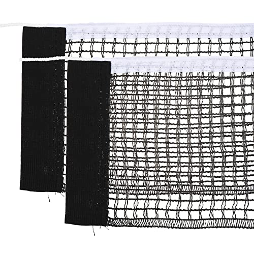 PATIKIL Table Tennis Net Replacement Ping Pong Net String Tension Equipment Accessories Polyester Cotton for Indoor Outdoor - color: Black