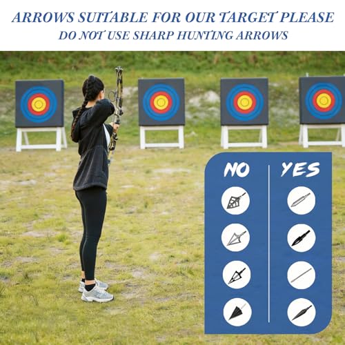 Sumind 20" Foam Archery Target Block High-Density EVA Foam Target for Backyard Archery & Knife Throwing Targets for Backyard Practice, Training, Outdoor Entertainment