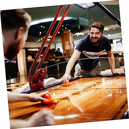 POPETPOP Air Hockey Pusher Set 96mm Plastic Replacement Parts for Table Hockey Sturdy Pucks and Accessories Included for Recreation Rooms