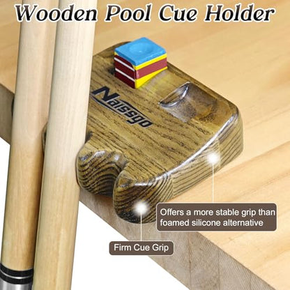 Cue Rest Cue Stick Holder Pool Cue Holder - style: Wood-3 Holes