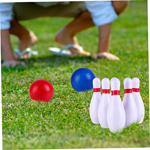 1Set Interactive Bowling for Educational for Games Safe PU Material Includes Pins and Bowling Balls Promotes Hand Eye Coordination and Math Skills