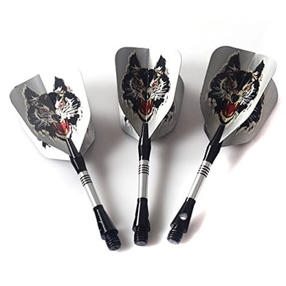 CUESOUL Soft Tip Darts Set Plastic Tip with Dart Case - color: 16g-SkyWolf-Brass