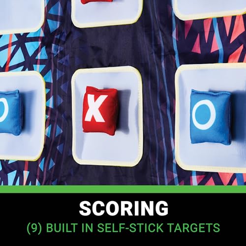Franklin Sports MLB and NFL Target Toss Game - Kids Over The Door Mini Throwing Game - Perfect Indoor Toy for Kids - style: Tic-Tac-Toe