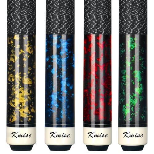 Kmise Pool Cue Stick Set,4 Colors Canadian Maple Cue,Pool Sticks for Adults,Tacos de Billar 18 19 20 21oz for Beginner - color: 4 Sets (18 19 20 21oz), size: 18 19 20 21 oz