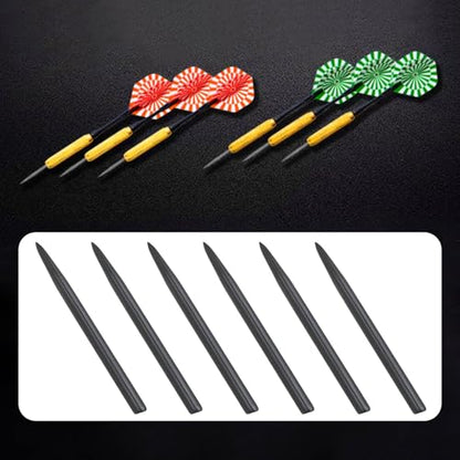 15pcs Dart Tips 2.3mm Dart Spare Points Nickel-Plated Iron Replacement Smooth Tips Metal Dart Points for Glide Spare Dart Points Black - color: 38mm