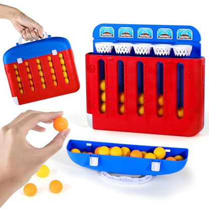 Mini Tabletop Basketball Games for Kids and Adults, Desktop Shooting Games, Portable Handbag-Style Desk Toys for Office for Adults,Gifts for Basketball Lovers