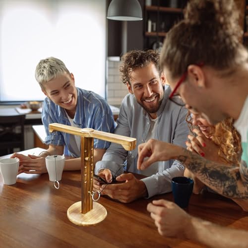 Ring Toss Game for Adults, Hook and Ring Game for Bars and Home Party, Indoor Game Outdoor Games, Tabletop Hook Games, Throwing Games, Backyard Game, Patio Decor