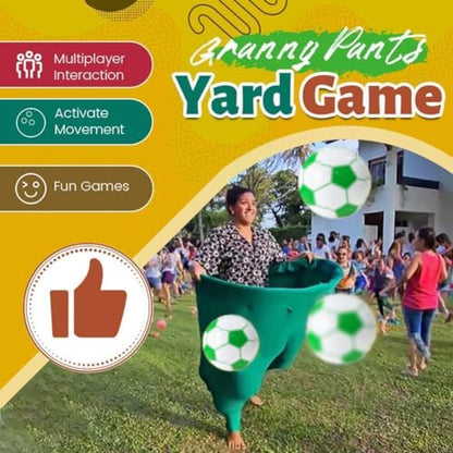 Giant Granny Pants Yard Game Set, Giant Outdoor Tossing Game for Adults & Family Parties, Team Relay Lawn Fun - color: RPYL