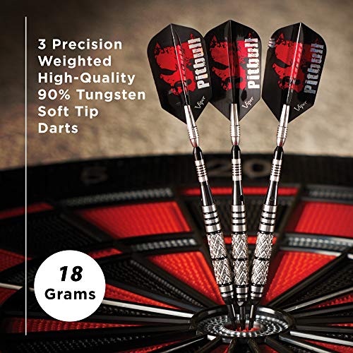 Viper Pitbull 90% Tungsten Soft Tip Dart Set, 18 Grams - style: Ringed (18 Grams)