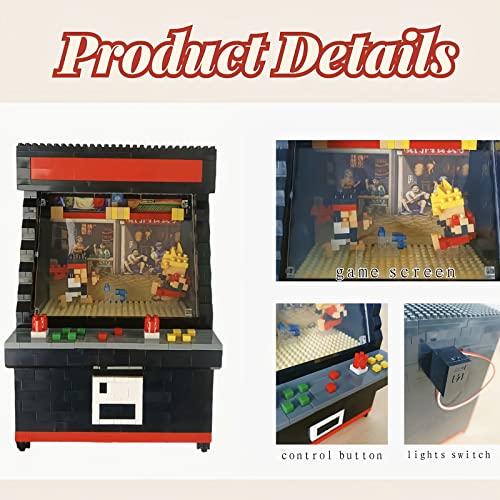 Vziimo Fighter Game Micro Blocks Sets for Adults and Teens 14+ Building Toys, Creative Bricks Gifts for Game Fans- Compatible with Nano(1060 Pieces) - style: Fighter Game