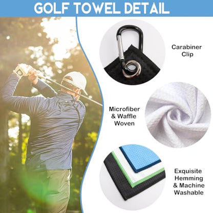 How to Play Disc Golf Golfing Printed Microfiber Golf Towel, Men Women Sunset Disc & Basket Print Golfing Towel, Golfer Bags Accessories Gifts for Men Women Golfing Lover & Fan Family Friend - color: Multicolor057