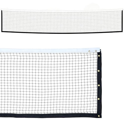 Professional Tennis Net 42ft x 3.5ft – Single Layer, 2.5mm Twisted PE, 4.5cm Mesh, UV/Waterproof, 6mm Steel Cable – Complete Kit for Court, Backyard or Driveway