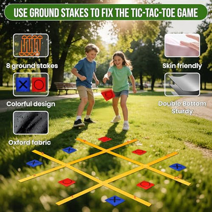 Outdoor Games Kit,Outside Toys,39 Pieces Outdoor Carnival Games,Yard Game,Potato Sack Race Bags for Kids Adults, Egg Spoon Relay Race, 3 Legged Race Bands, Birthday Party Yard Lawn Easter Games