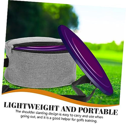 KOMBIUDA Practical Golfing Disc Bag Lightweight Storage Pouch for Outdoor Flying Multi-functional Organizer for Beginners and Enthusiasts