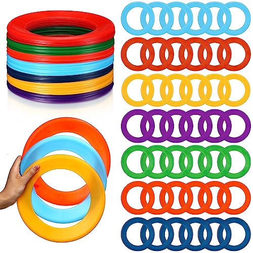 Lenwen Flying Discs Bulk Flying Rings for Kids Sports Outdoor Disc Toy Party Favor for Camping Yard Lawn Backyard Garden Pets Games Party Favors, Assorted Colors, 10 inch
