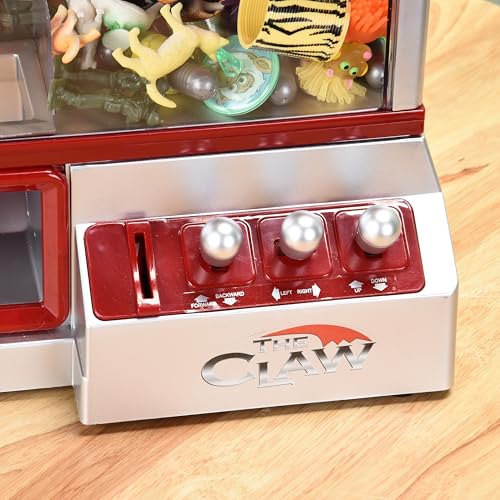 Etna Electronic Mini Claw Machine for Kids, Mini Candy Prize Dispenser Arcade Game with Sound, 30 Tokens, 10" x 7.90" x 13.5"