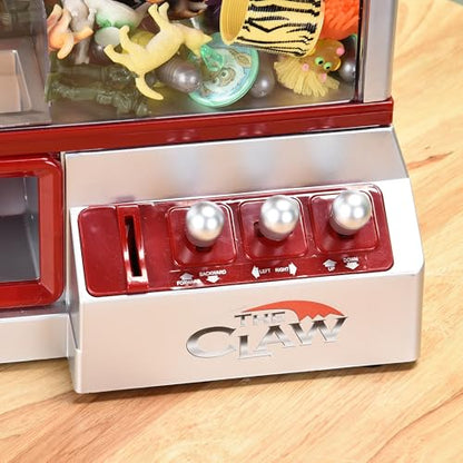 Etna Electronic Mini Claw Machine for Kids, Mini Candy Prize Dispenser Arcade Game with Sound, 30 Tokens, 10" x 7.90" x 13.5"