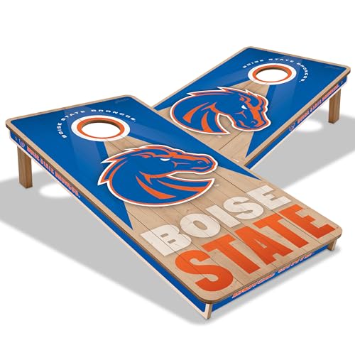 YouTheFan NCAA 2' x 4' Slogan Series Professional Wood Cornhole Game - color: Boise State Broncos