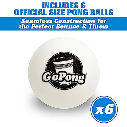 GoPong 8 Foot Portable Beer Pong/Tailgate Tables (Black, Football, American Flag, or Custom Dry Erase) - color: Black