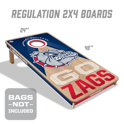 YouTheFan NCAA 2' x 4' Slogan Series Professional Wood Cornhole Game - color: Gonzaga Bulldogs
