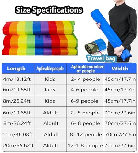 Team Building Game Running Mat, Field Day Team Activity Fun Competition Game, Outdoor Activities Sports Games - size: Adult-8M/26FT