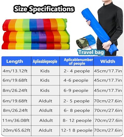 Team Building Game Running Mat, Field Day Team Activity Fun Competition Game, Outdoor Activities Sports Games - size: Kids-6M/20FT