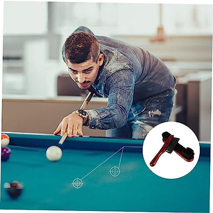 Abaodam Portable Pool Table Cleaning Brushes Set Ergonomic Billiard Table Rail Brush Reusable Easy to Clean Compact Design for Convenient Use