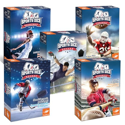 FoxMind Games: Sports Dice, Baseball, Roll it Out of the Park, Easy to Learn, Fun to Play, Play with Up to 4 Players, for Ages 7 and up