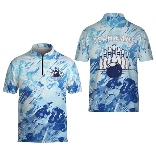Personalized Custom Jersey for Men, Uniform Shirt for Bowling Team Gift - color: D15